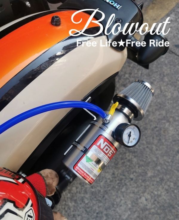 【中型1L】ダミー NOSボトル NOSタンク 車 カスタム ドレスアップ NOS ダミータンク ニトロ 加速 バイク フィルター マッスルカー - メルカリ