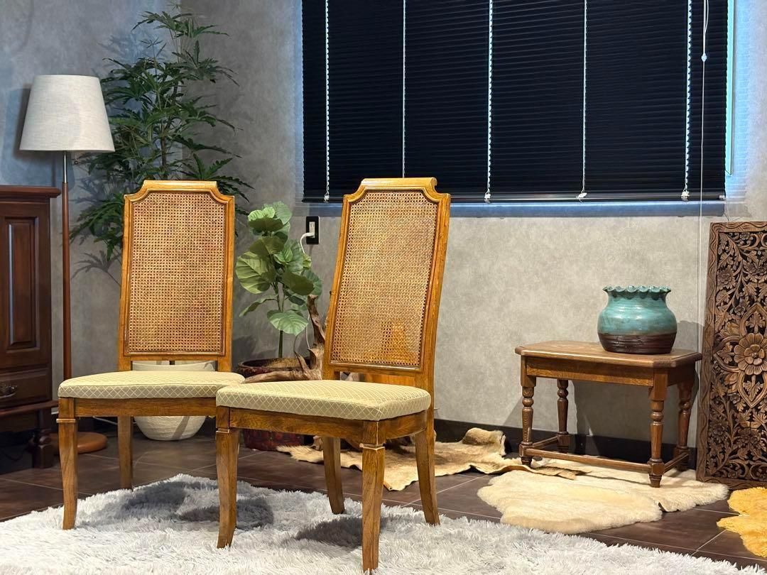 高級　DREXEL ドレクセル　アンティーク　ヴィンテージ　かごめ編み　YS 高級 DREXEL ドレクセル アンティーク ヴィンテージ かごめ編み