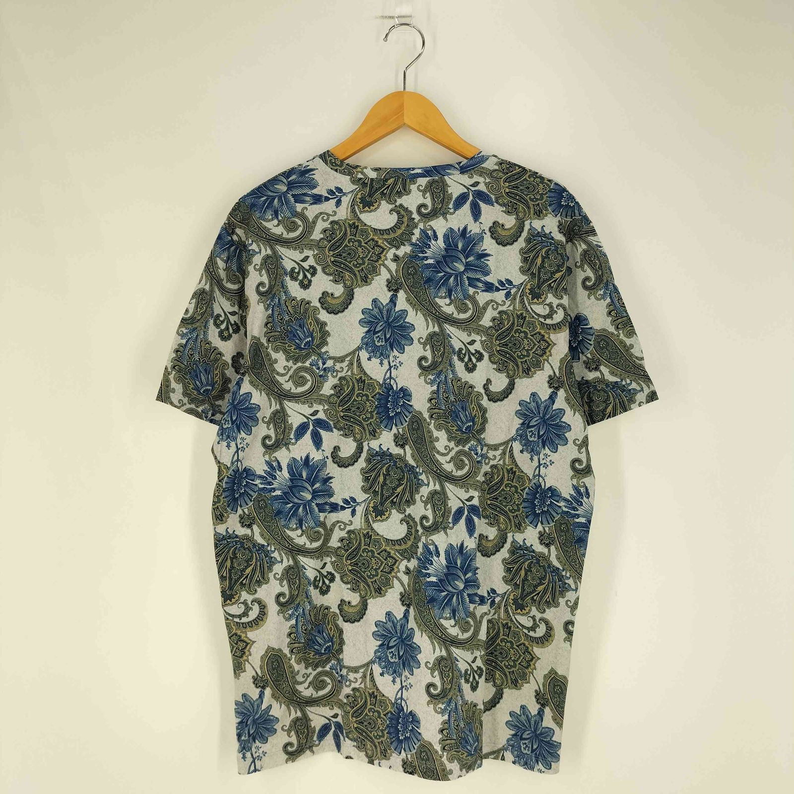 エトロ ETRO ペイズリー柄 コットン Vネック Tシャツ メンズ