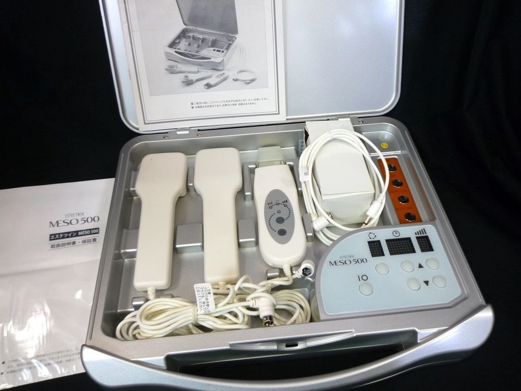 良品 ホームエステ エステツイン MESO500 エレクトロポレーション 楽天市場】【正規品】MESO 500 エステツイン D-SONICとMESOで