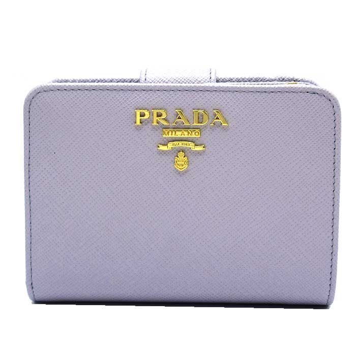 プラダ 二つ折り財布 PRADA PORTAF.PICCOLO LAMPO 1ML018 ZLP F0R2X SAFFIANO MULTIC GLICINE LILLA アウトレット レディース