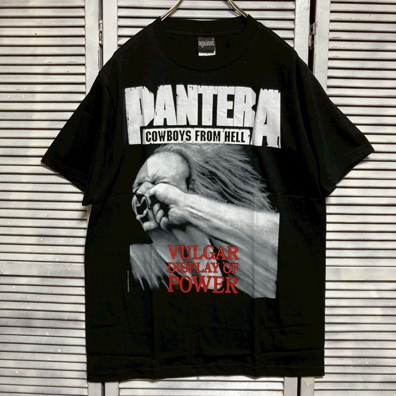 ◉ バンド Tシャツ パンテラ PANTERA COWBOYS FROM HELL 黒 tee ティー