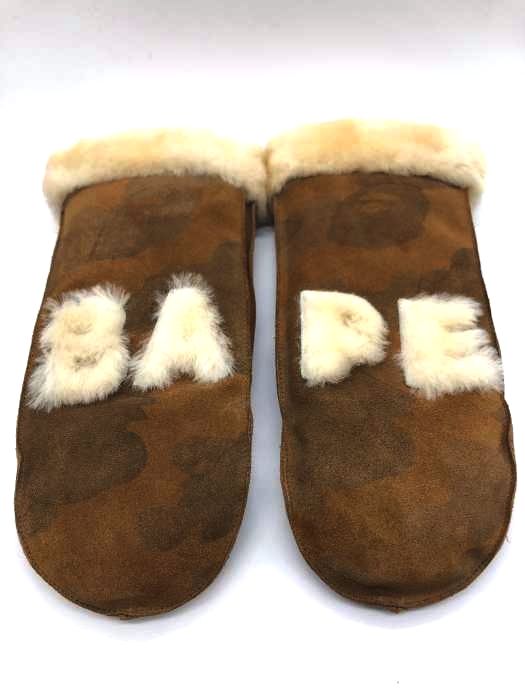 ape bape x ugg mittens L 手袋 | myglobaltax.com