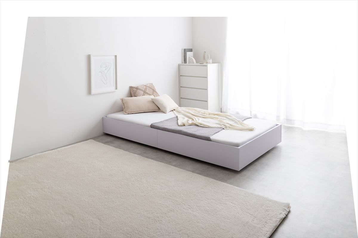 シングル】Slib すのこローベッド(ボンネルマットレス付き) すのこ