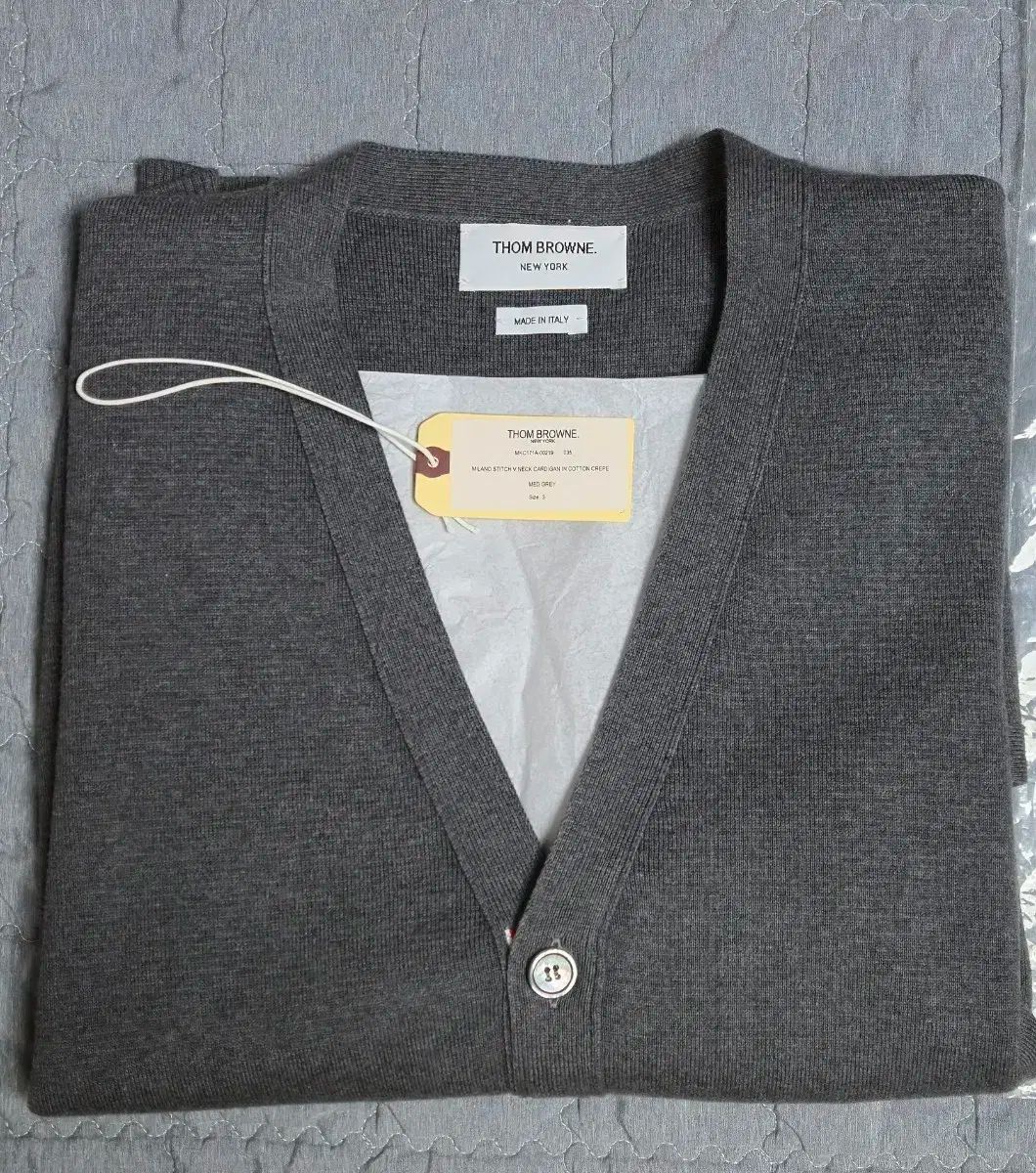 3 サイズ Thom Browne トム ブラウン ミラノ ステッチ カーディガン ミディアム グレー