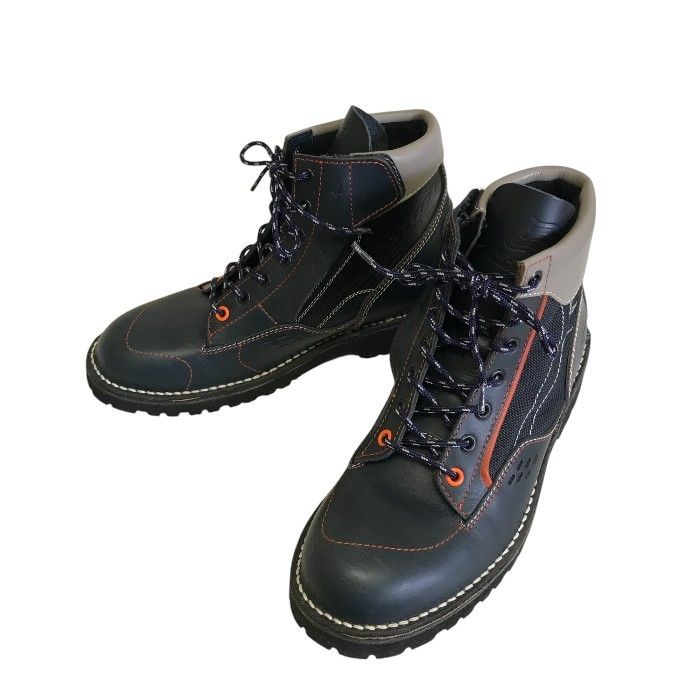 HYOD バイクブーツ 25cm 黒/赤 レザー HYOD ヒョウドウ ブーツ 25cm 靴