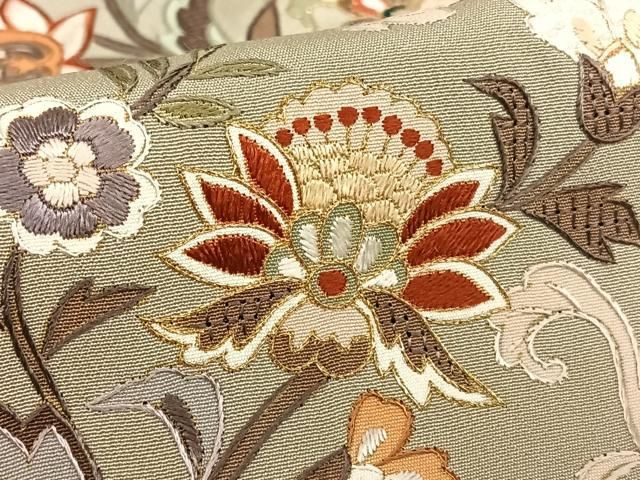 平和屋着物○総刺繍 黒留袖 中国三大刺繍 汕頭刺繍 スワトウ刺繍 更紗