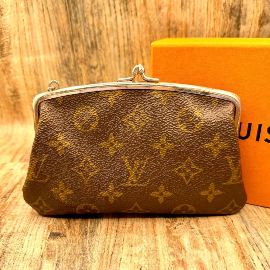 Louis Vuitton モノグラム がま口 ポーチ USAバケット付属品 ⛄️極美品⛄️ルイヴィトン モノグラム がま口 ポーチ USA