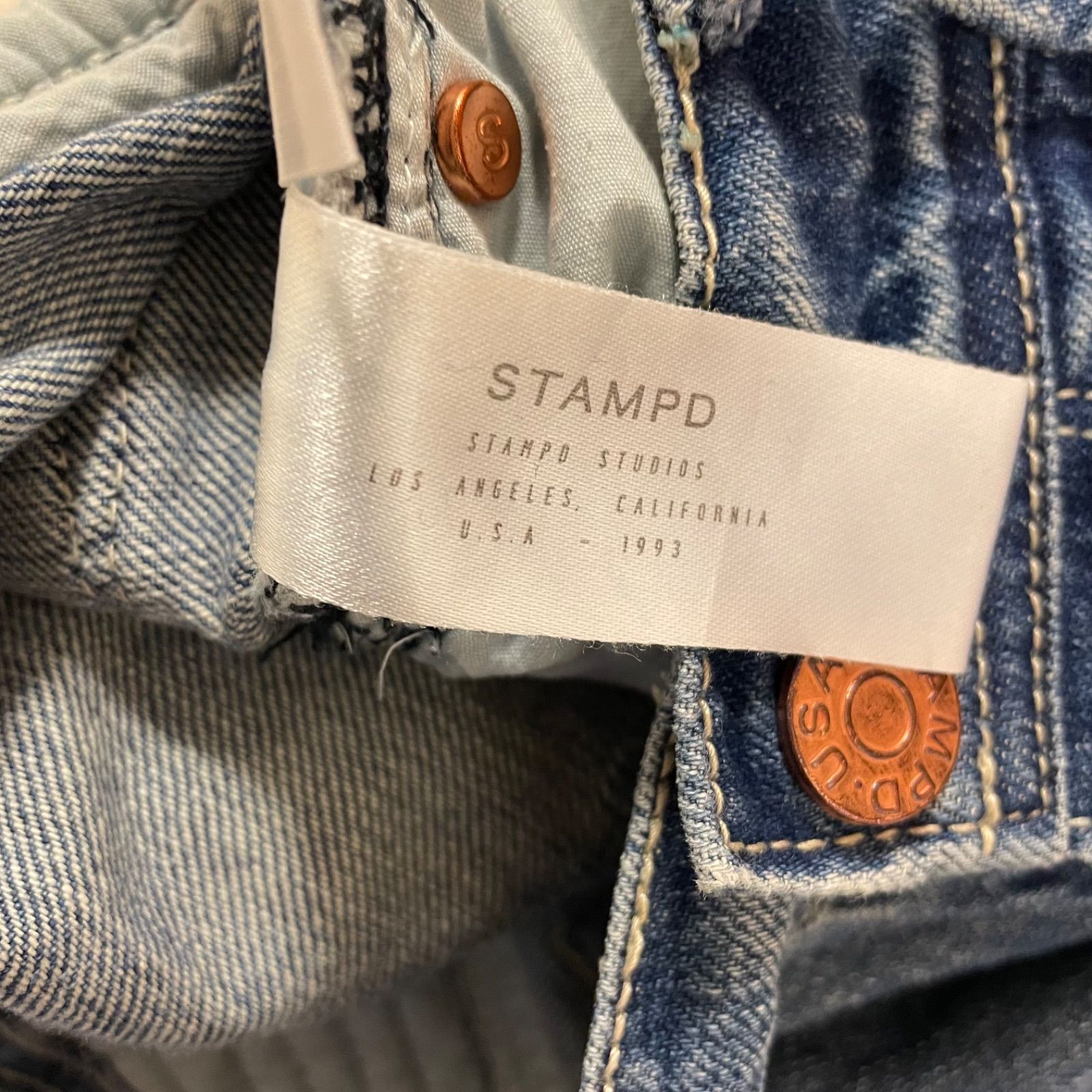 古着屋ブルーム大人気☆ 美品 STAMPD デニム ダメージ ジーンズ 28