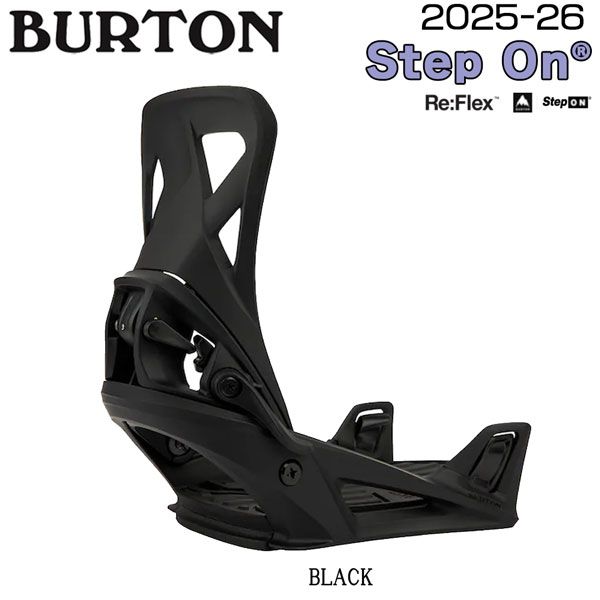 25-26 バートン ステップオン BURTON STEP ON BLACK スノーボード ビンディング 25-26-BD-BTN バインディング 金具 ステップオン