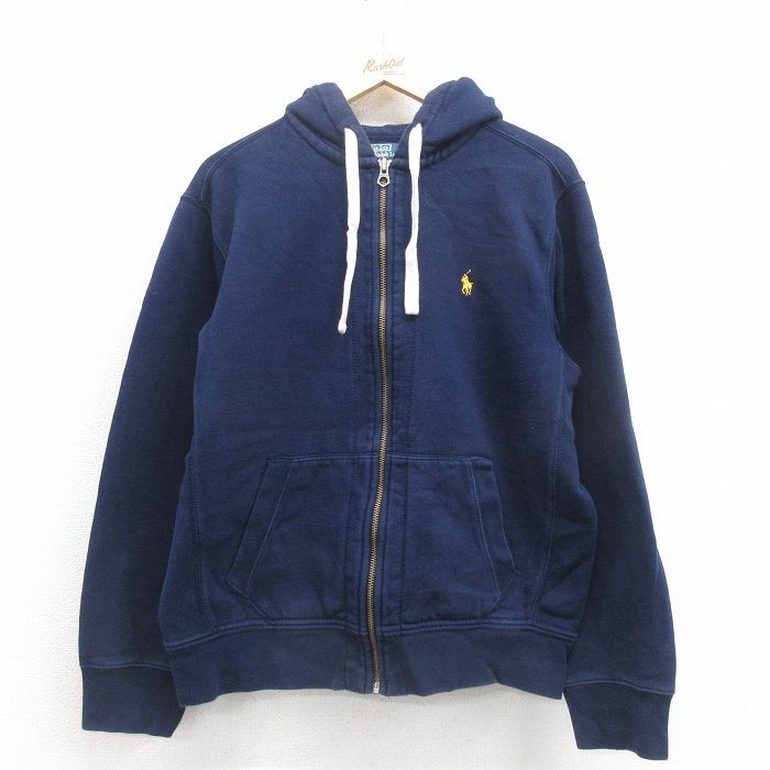 L/古着 ラルフローレン 長袖 ブランド フルジップ スウェット