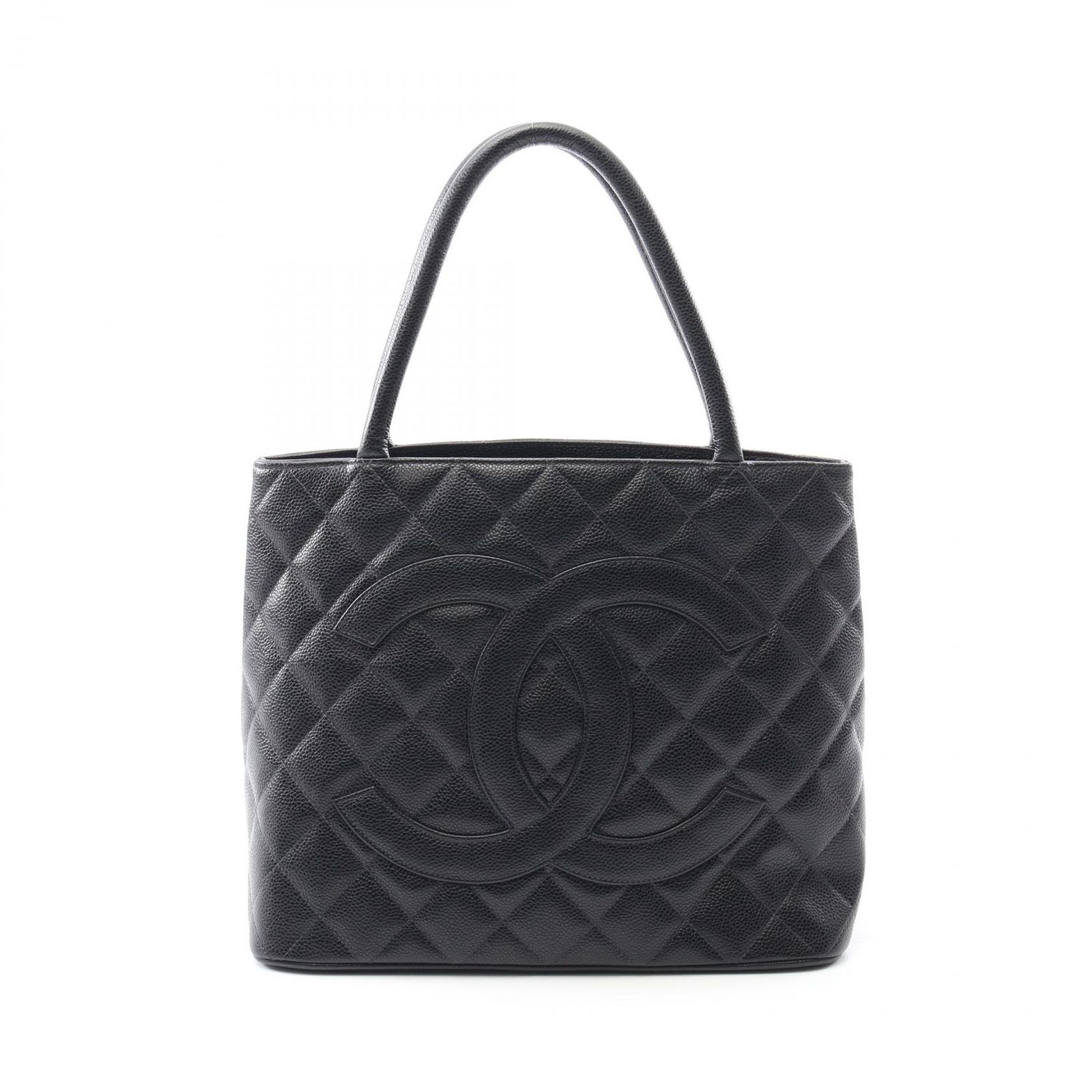 シャネル CHANEL トートバッグ 復刻トート A01804 ブラック レザー 復刻トート レディース Used A