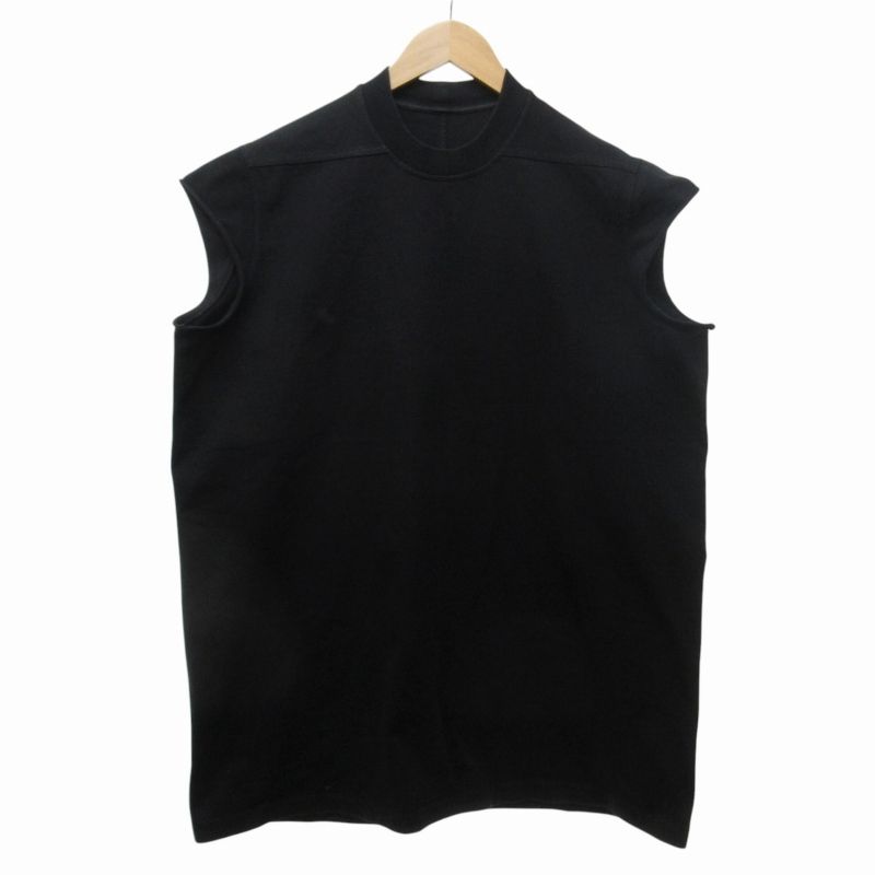 リックオウエンス Rick Owens 18FW ノースリーブ カットソー Tシャツ 黒 ブラック F フリーサイズ IBO65