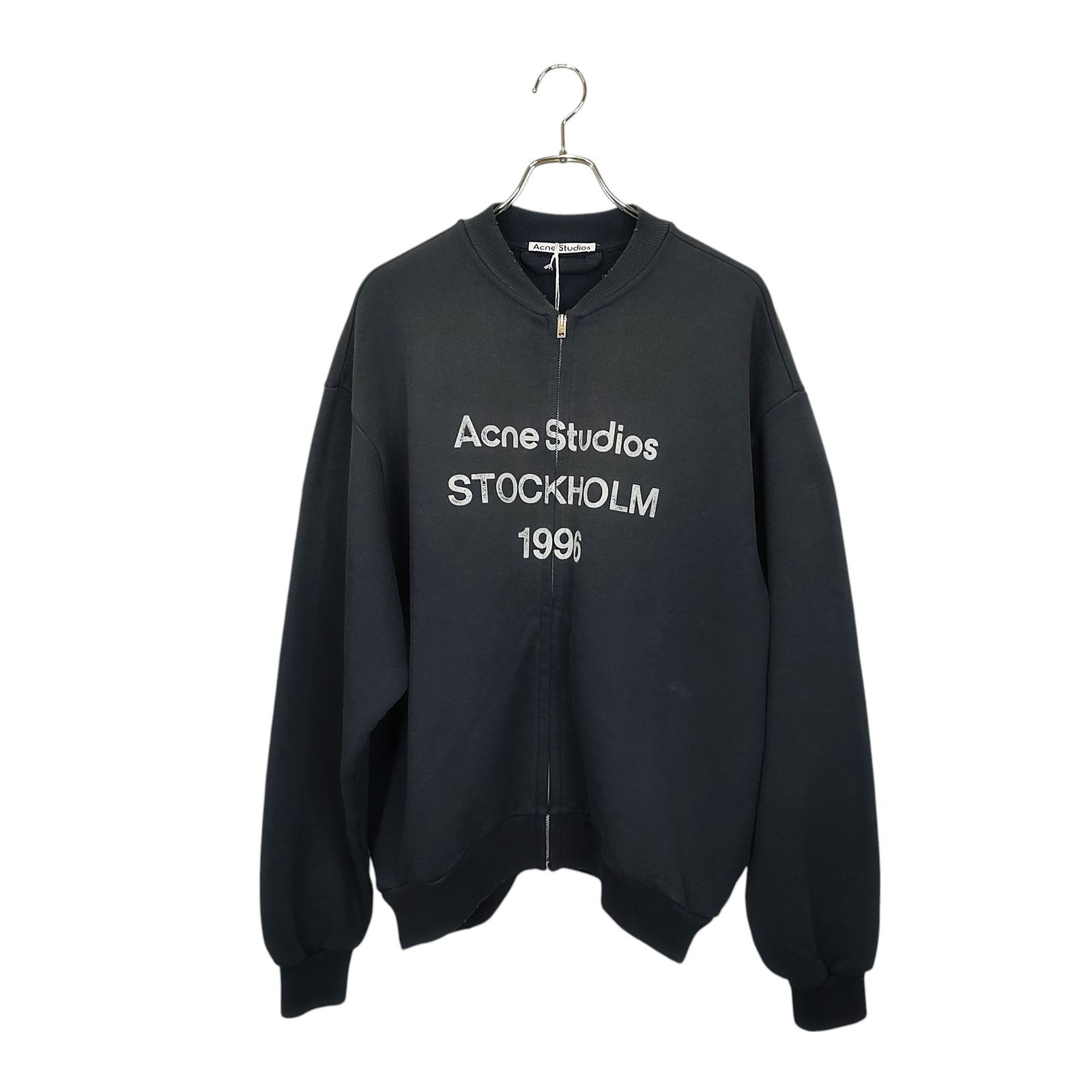 ACNE STUDIOS アクネ ストゥディオズ 25SS ZIP SWEATER LOGO ダメージ 