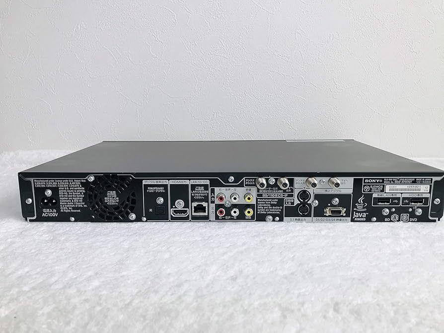 動作確認済】【中古】本体・リモコンのみ SONY 1TB 3チューナー