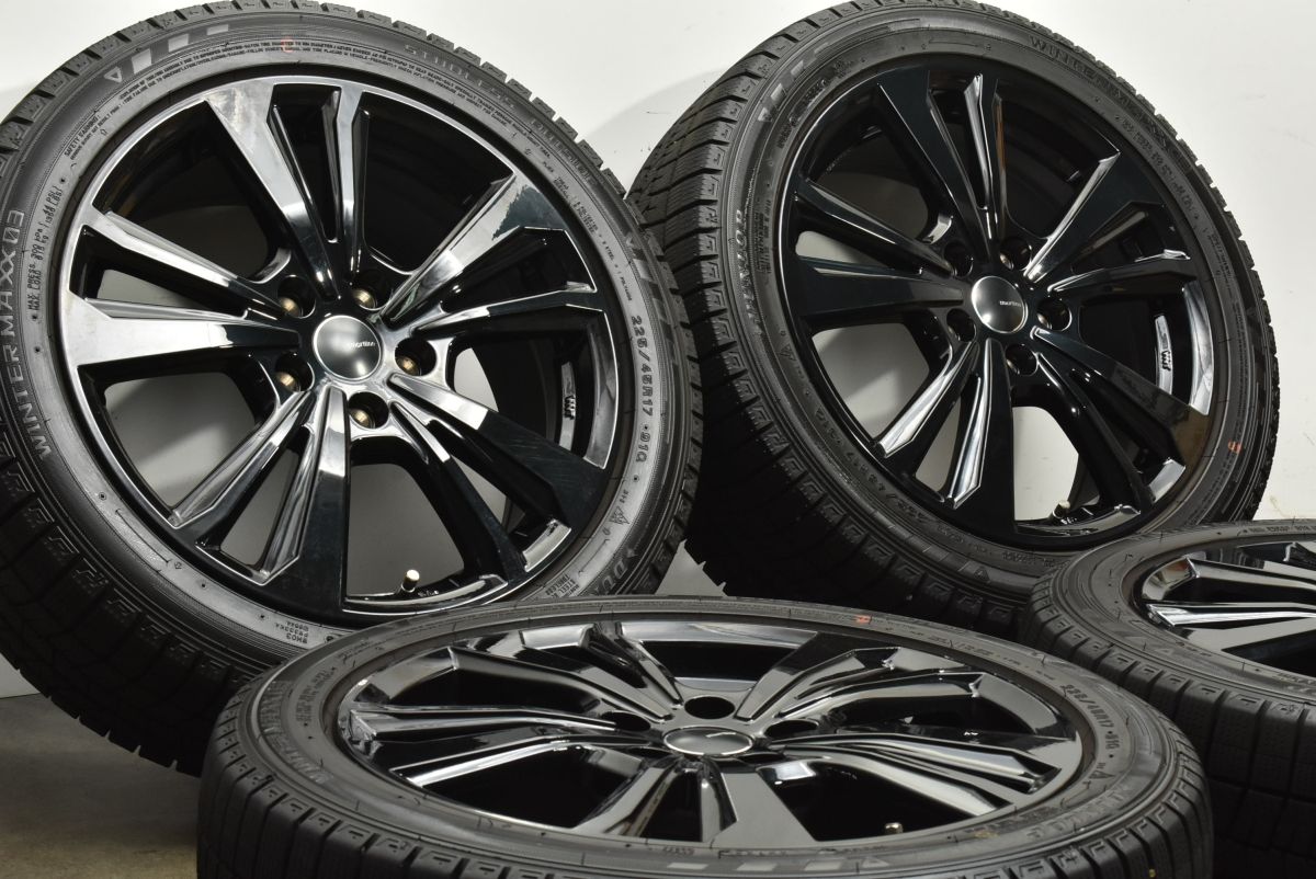 バリ溝 スタッドレス スマートライン 17in 7J 52 PCD112 ダンロップ ウィンターマックス 03 225 45R17 MINI ミニ クラブマン クーパー