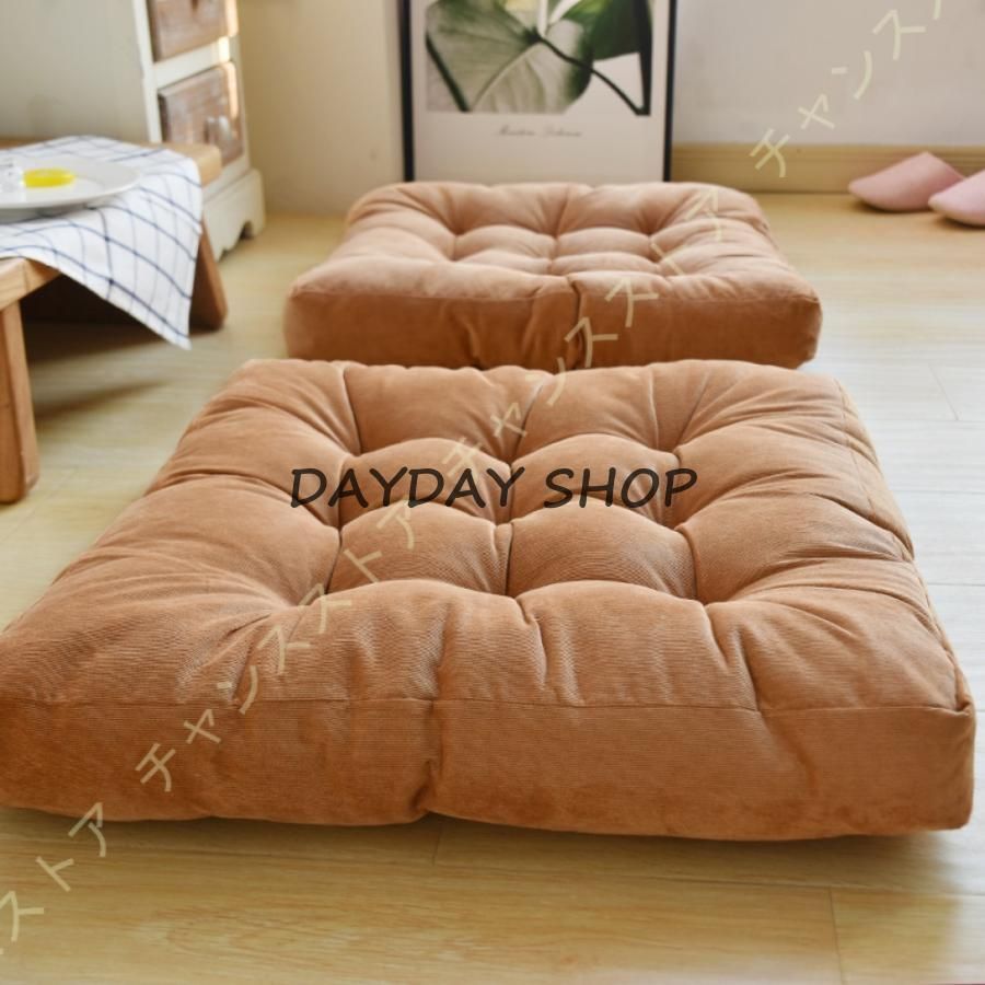 座布団 クッション フロアクッション おしゃれ 丸洗いOK クッション 低反発x高反発 55*55*10cm 北欧 厚手 座布団 大きい 分厚い 座布団 クッション 丸 座布団LYX注目の逸品