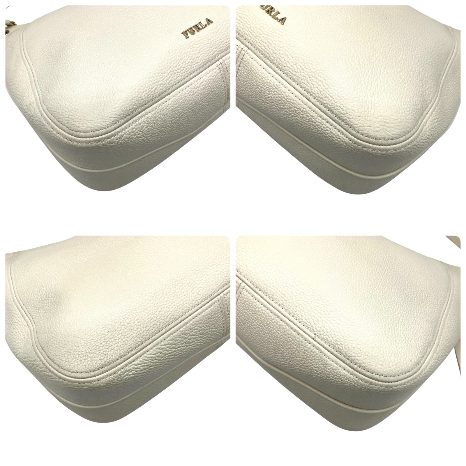 【美品】FURLA シエナ　ショルダーバッグ2wayグレージュ FURLA フルラ シエナ ショルダーバッグ ラージサイズ グレージュ