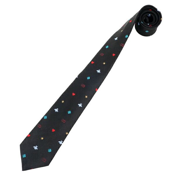 新品 グッチ GUCCI ネクタイ シンボルズ ブラック - メルカリ