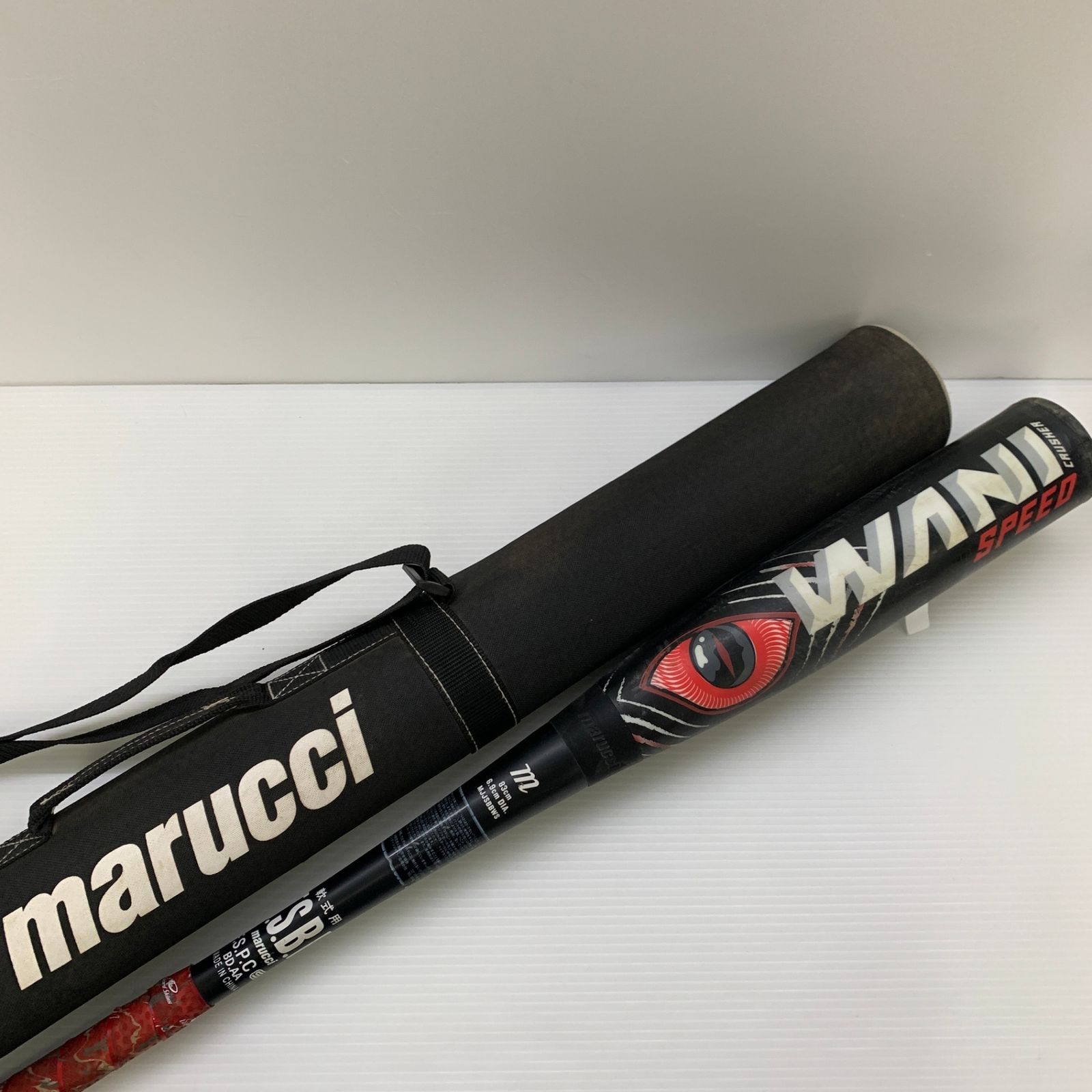 マルーチ marucci ワニクラッシャー 軟式 大人 一般 FRP製バット MJJSBBWS ケース付き 野球 7068