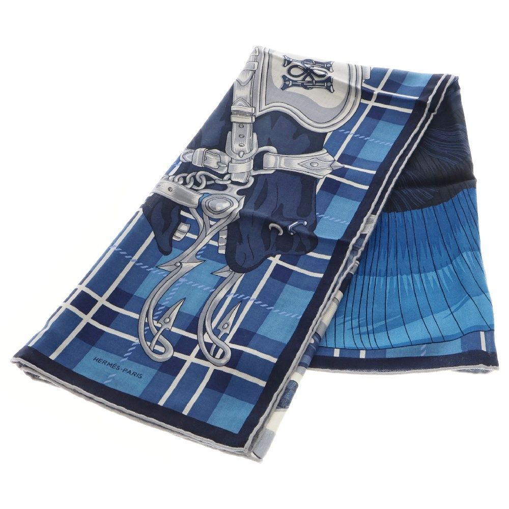 HERMES (エルメス) カレH100 シュバルパンク カシミヤ×シルク