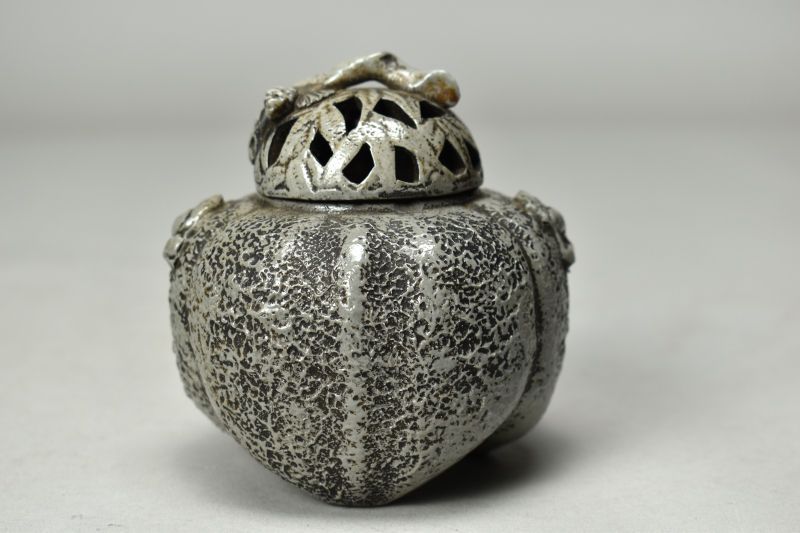 蔵A5431 古美術 古青備前 阿古佗型香炉 江戸時代