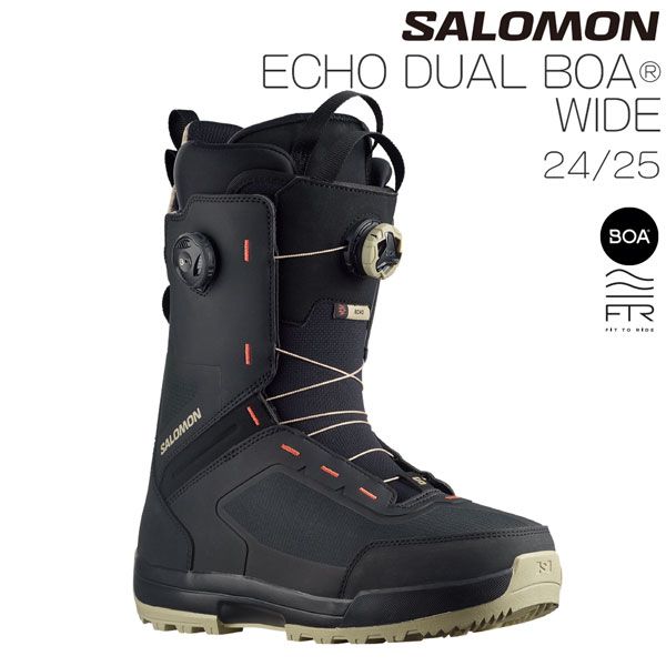 スノーボード 靴 24-25 SALOMON サロモン ECHO DUAL BOA WIDE エコーデュアルボア