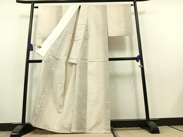 平和屋着物▽本塩沢 単衣 流水文 正絹 逸品 AABB8397jh 平和屋オンライン