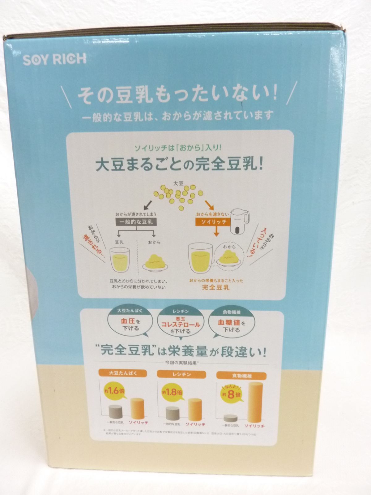 完全豆乳メーカー ソイリッチ SOY-WS01 Shop Japan ショップジャパン