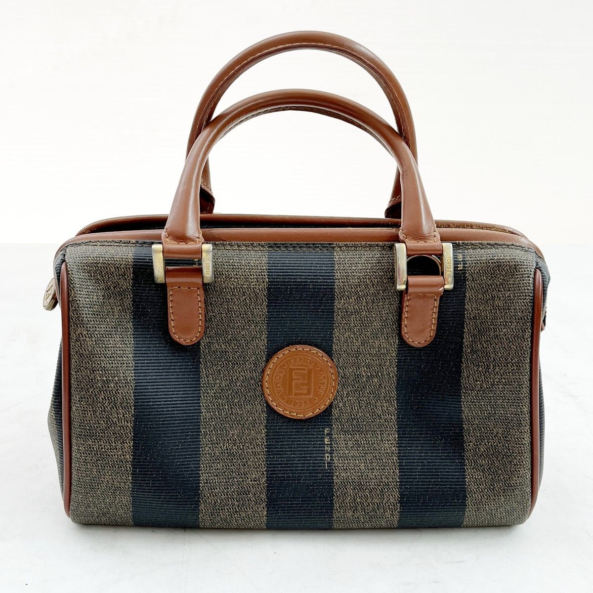 ◇◇FENDI フェンディ ミニボストンバッグ ペカン柄