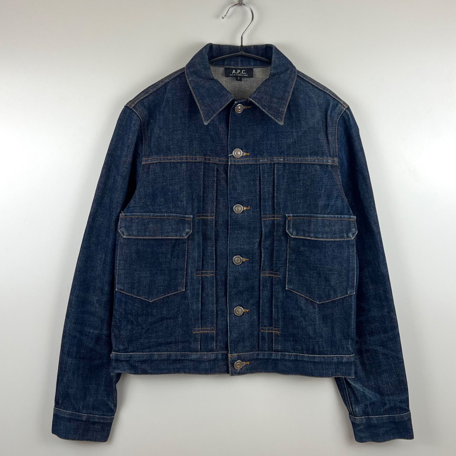 【りさん専用】A.P.C (S) 2nd 濃紺 デニムジャケット vintage A.P.C 00s JAPAN archive 2nd denim jacket S アーペーセー 濃紺