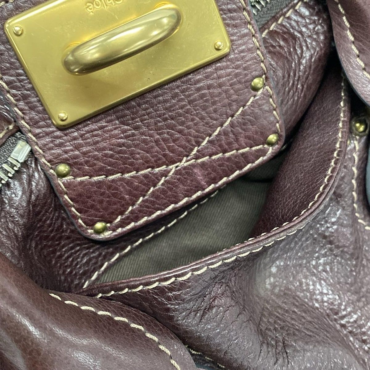 Chloe(クロエ) ハンドバッグ パディントン ボルドー パドロック