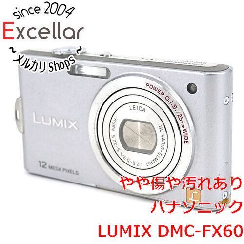 Panasonic Panasonic LUMIX DMC-FX60-S シルバー/1270万画素 液晶画面いたみ [管理:1050022661]