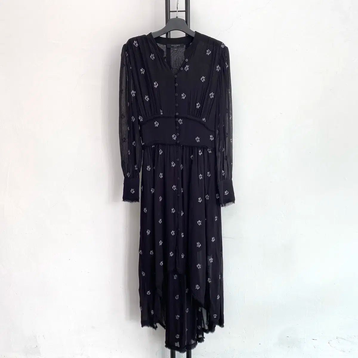 ALLSAINTS オールセインツ ALLSAINTS シースルー レーヨン 100 % ワンピース