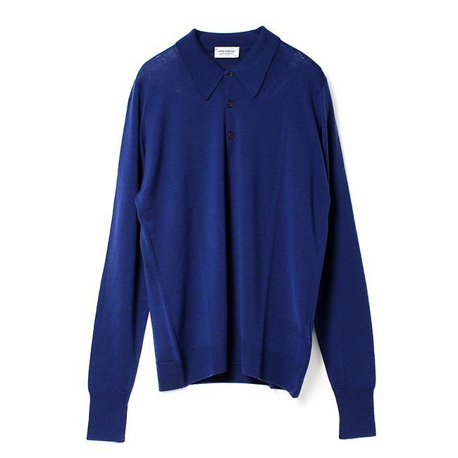 新品未使用】 ジョンスメドレー JOHN SMEDLEY ポロシャツ 長袖 WOOL ...