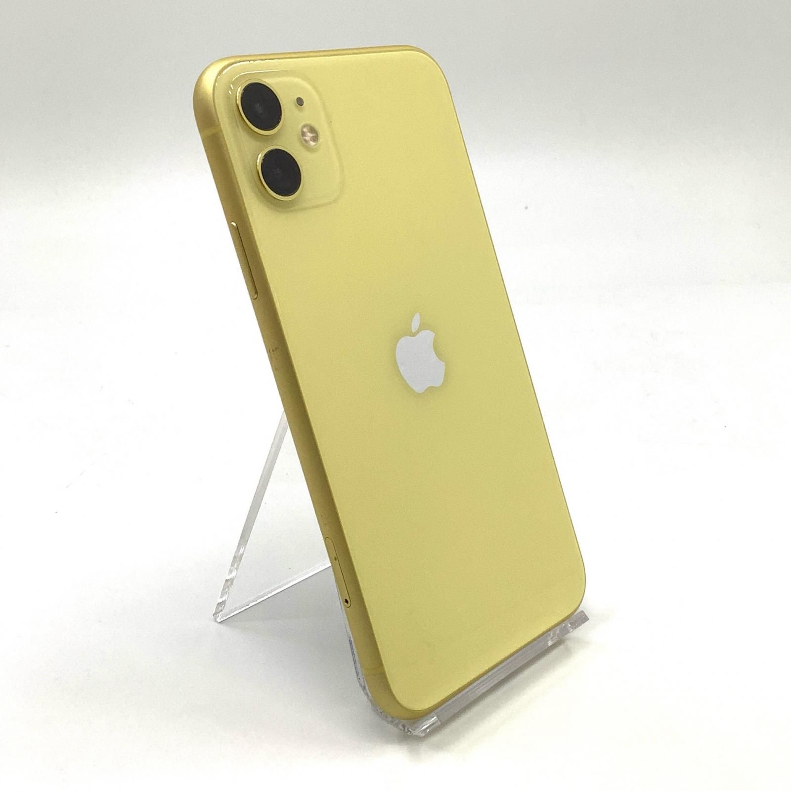 【全額返金保証】【最速発送】Apple iPhone 11 64GB イエロー au SIMフリー 動作確認済 白ロム