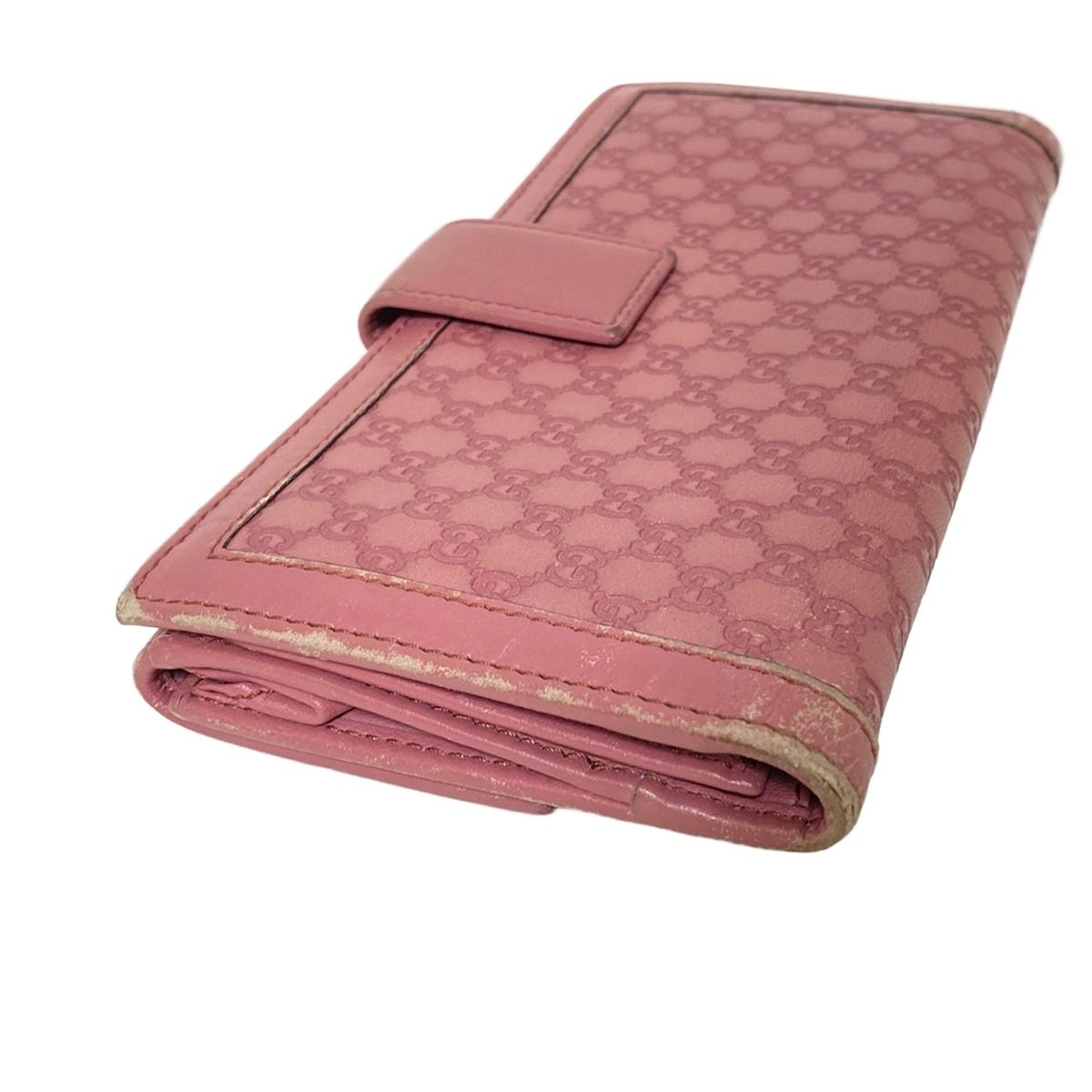 GUCCI グッチ　282426 長財布　ピンク GUCCI(グッチ) 長財布 スーキー,マイクログッチシマ 282426