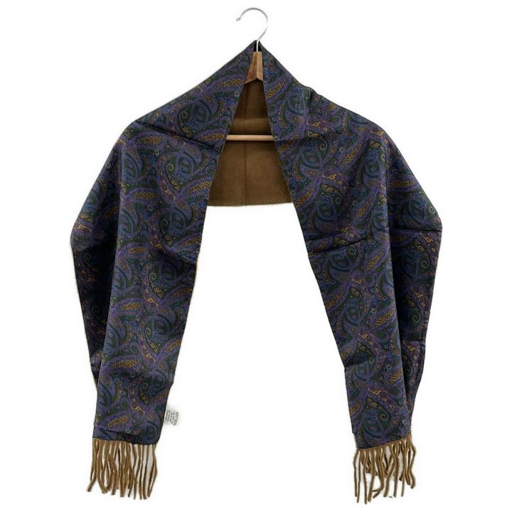 美品サルヴァトーレフェラガモ シルク カシミヤ マフラー 動物柄 Salvatore Ferragamo (サルヴァトーレフェラガモ) ④ シルク