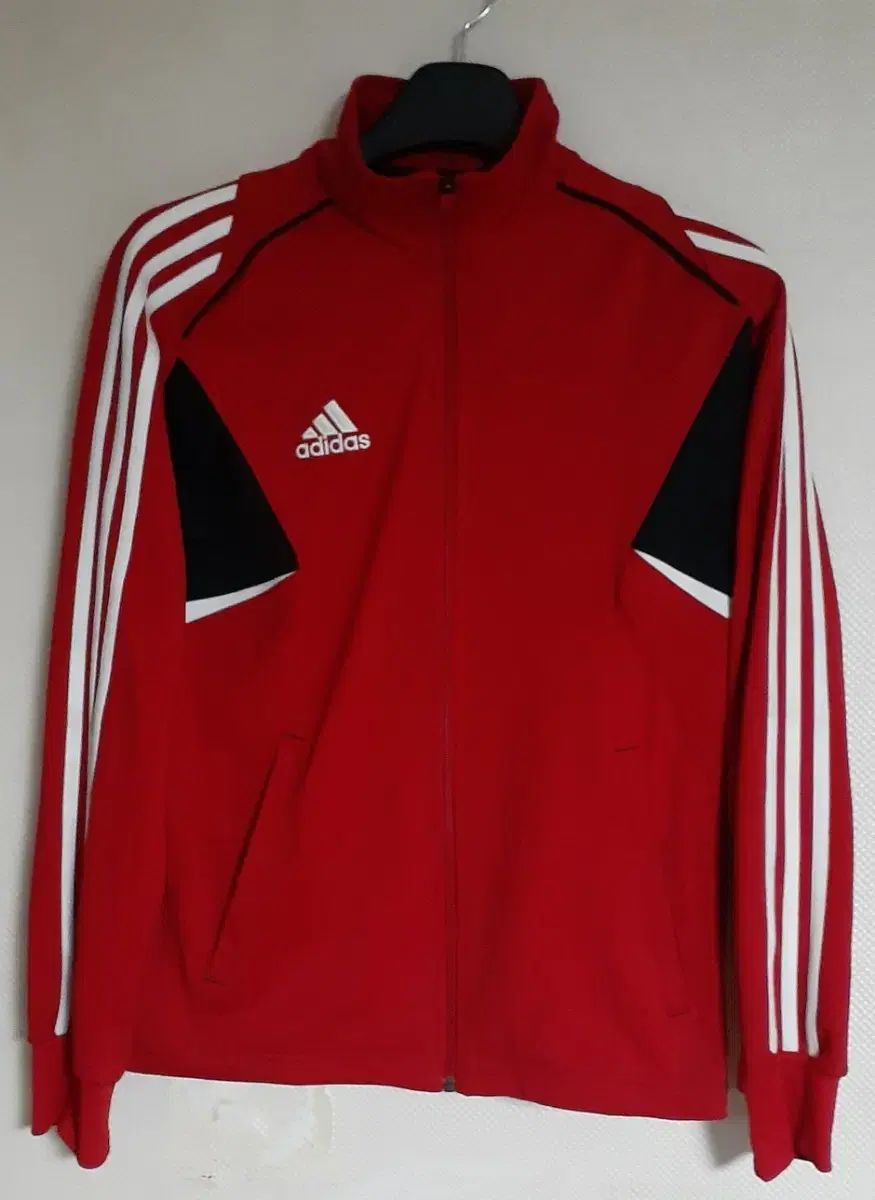 【雷市場（ポンジャン）商品韓国直送】 adidas(アディダス) チームニット フリース 裏起毛 ジャージ ジャケット レッド 95