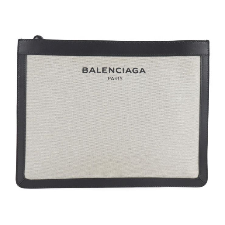 BALENCIAGA バレンシアガ セカンドバッグ 410119 キャンバス レザー