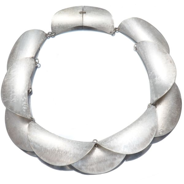 ジョージジェンセン ネックレス 129 艶消し ロータス シルバー 925  