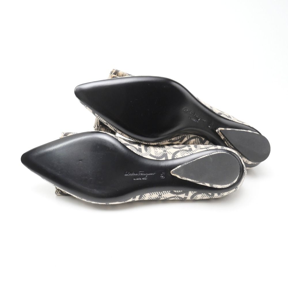 【美品】★サルヴァトーレフェラガモ　フラットデザイン　パンプス/6 Salvatore Ferragamo - サルヴァトーレ フェラガモ Salvatore