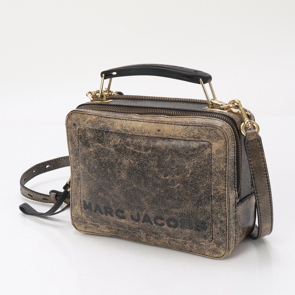 極美品 マークジェイコブス 2way ザ ボックス ショルダーバッグ 斜め掛け