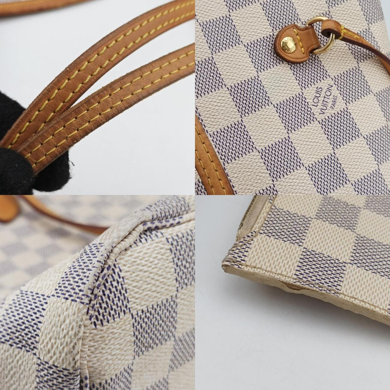 ルイヴィトンLouis VuittonネヴァーフルMMアズールダミエキャンバスN51107GI1124