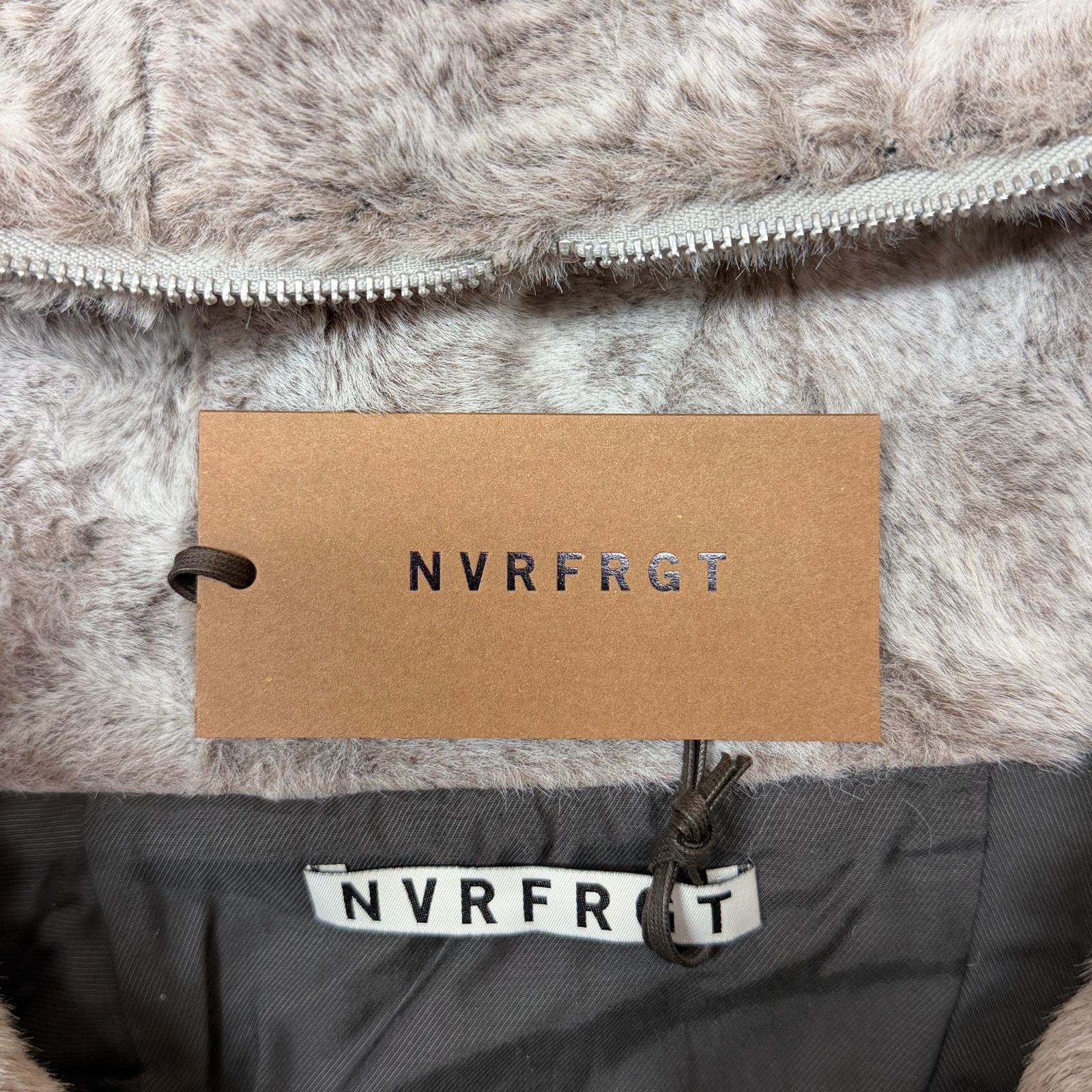 NVRFRGT　FAUX SHEARLING FULL ZIPUP HOODIE FULL ZIP UP HOODIE(1 WHITE): NVRFRGT: MENS｜CONZ ONLINE STORE