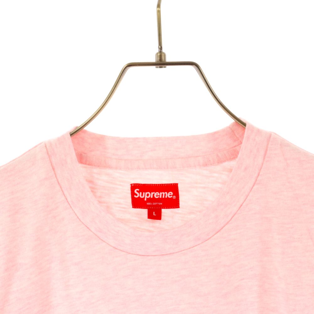 supreme ピンク ポケットTシャツ　新品未使用 SUPREME (シュプリーム) Pocket S/S Tee 胸ポケット付半袖T