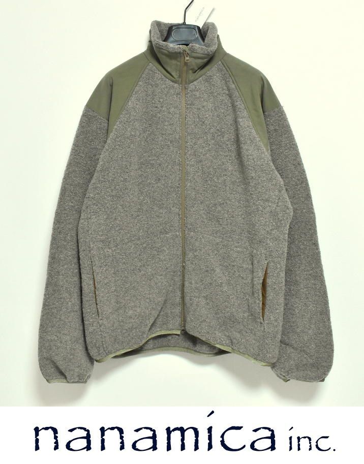 nanamica Boiled Wool Zip Up Sweater M L XL SUAF364 ボイルド ウール ジップ アップ セーター  フリース