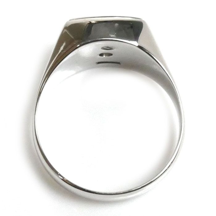 プラチナ印台リング14.3g【ダイヤモンド0.36ct、プラチナPt900】 プラチナ印台リング14.3g【ダイヤモンド0.36ct、プラチナPt900】