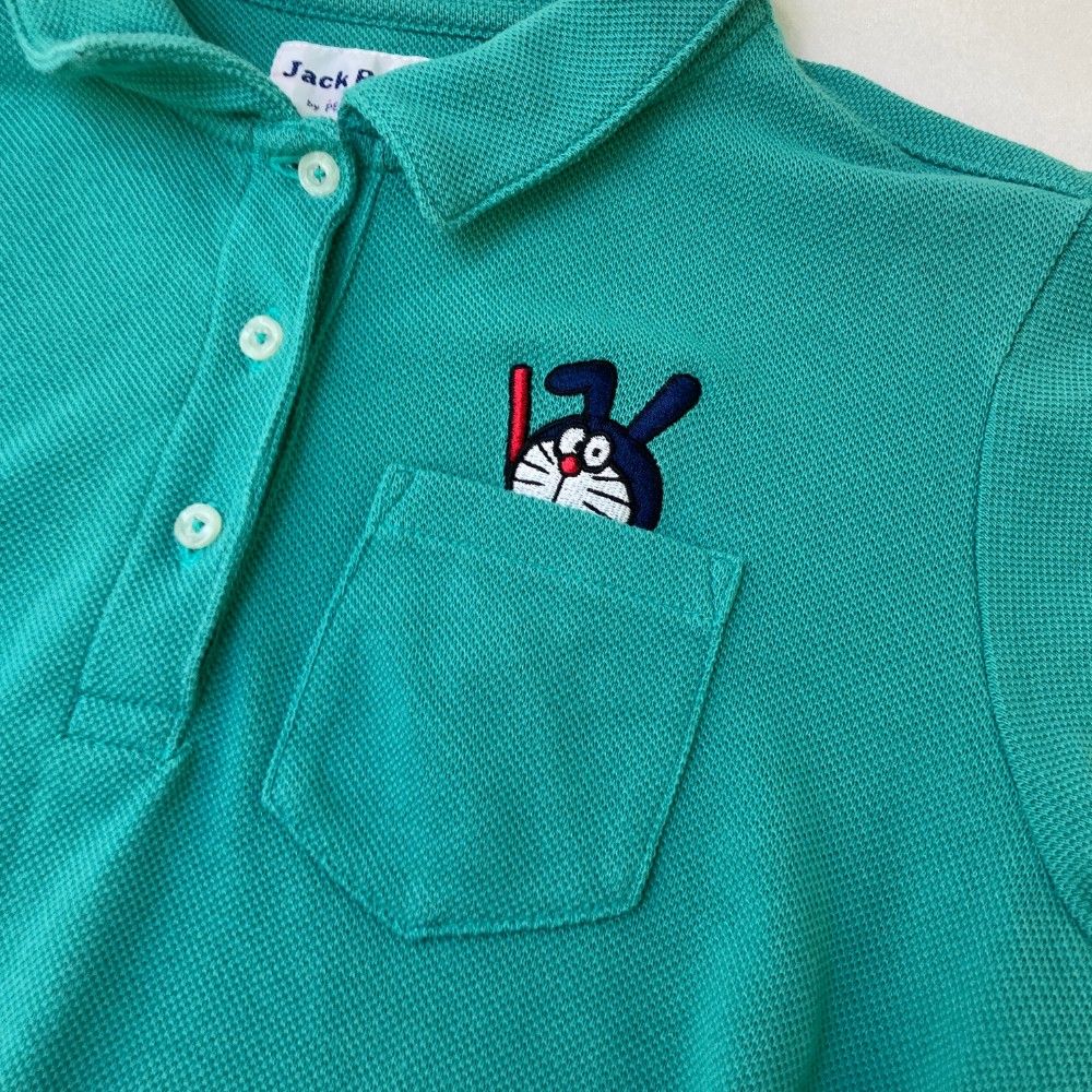 サイズ：0 JACK BUNNY ジャックバニー ×ドラえもん 半袖ポロシャツ