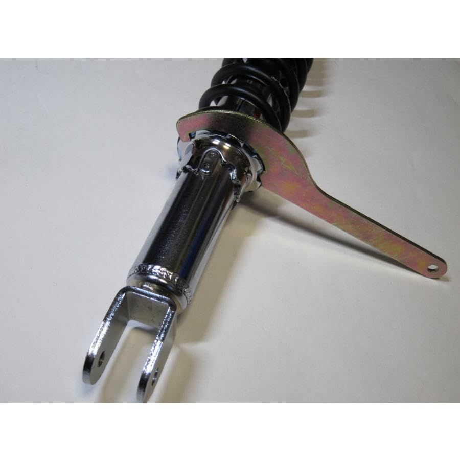 数量限定】310mm 5段階式スプリングプリロード クローム/ブラック